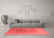 Industrial Red Washable Rugs