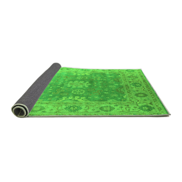 Sideview of Oriental Green Industrial Rug, urb1624grn