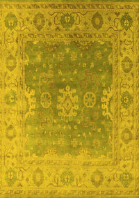 Oriental Yellow Industrial Rug, urb1624yw