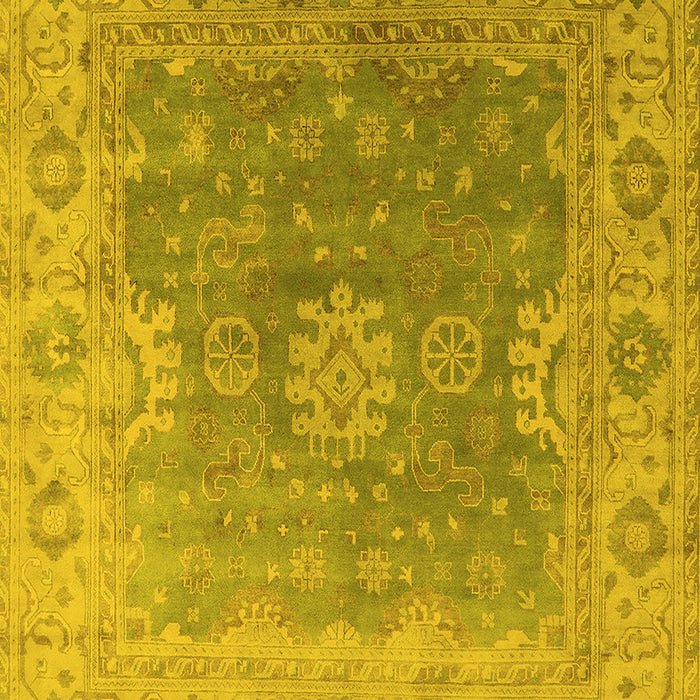Oriental Yellow Industrial Rug, urb1624yw