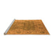 Sideview of Machine Washable Oriental Orange Industrial Area Rugs, wshurb1624org