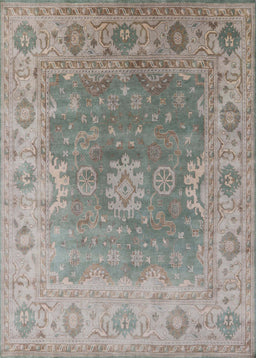 Mid-Century Modern Army Brown Oriental Rug, urb1624