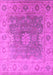 Machine Washable Oriental Pink Industrial Rug, wshurb1624pnk