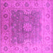 Square Oriental Pink Industrial Rug, urb1624pnk