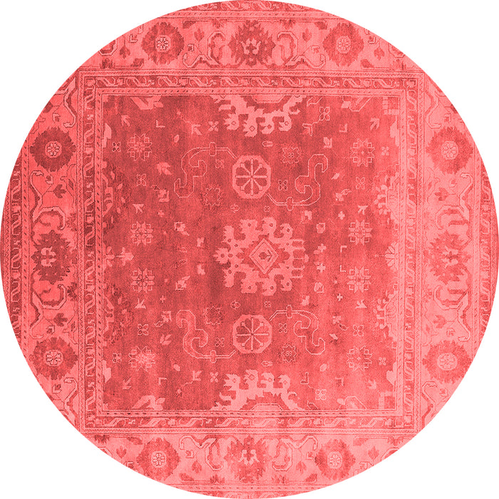 Machine Washable Oriental Red Industrial Rug, wshurb1624red