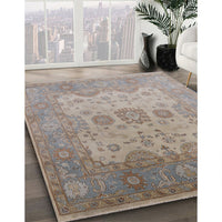 Mid-Century Modern Rose Purple Oriental Rug, urb1625