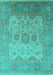 Oriental Turquoise Industrial Rug, urb1625turq