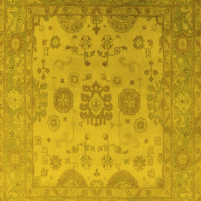 Oriental Yellow Industrial Rug, urb1625yw