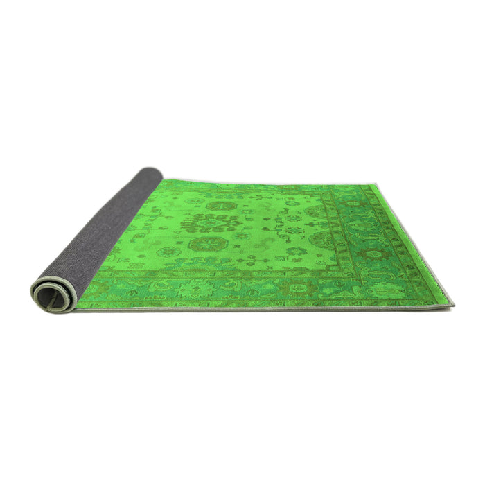 Sideview of Oriental Green Industrial Rug, urb1625grn