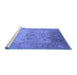 Sideview of Machine Washable Oriental Blue Industrial Rug, wshurb1625blu