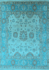 Oriental Light Blue Industrial Rug, urb1625lblu