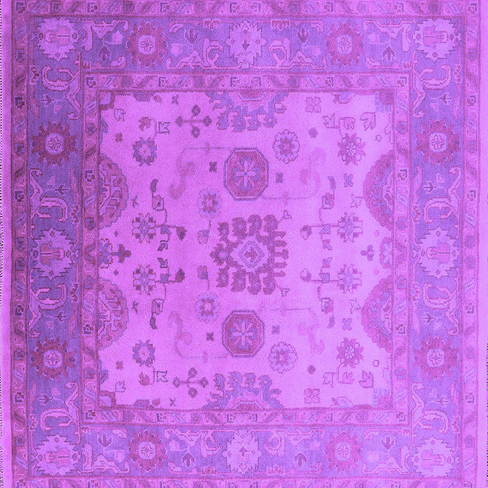 Square Machine Washable Oriental Purple Industrial Area Rugs, wshurb1625pur