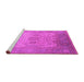 Sideview of Machine Washable Oriental Pink Industrial Rug, wshurb1625pnk