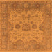 Square Oriental Orange Industrial Rug, urb1626org