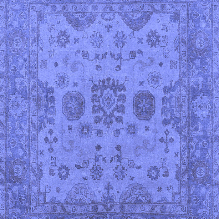 Machine Washable Oriental Blue Industrial Rug, wshurb1626blu