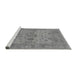 Sideview of Machine Washable Oriental Gray Industrial Rug, wshurb1626gry