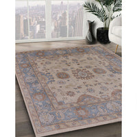 Mid-Century Modern Rose Purple Oriental Rug, urb1626