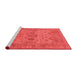 Industrial Red Washable Rugs