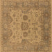 Square Oriental Brown Industrial Rug, urb1626brn