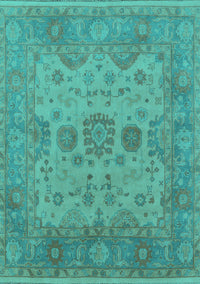 Oriental Turquoise Industrial Rug, urb1626turq