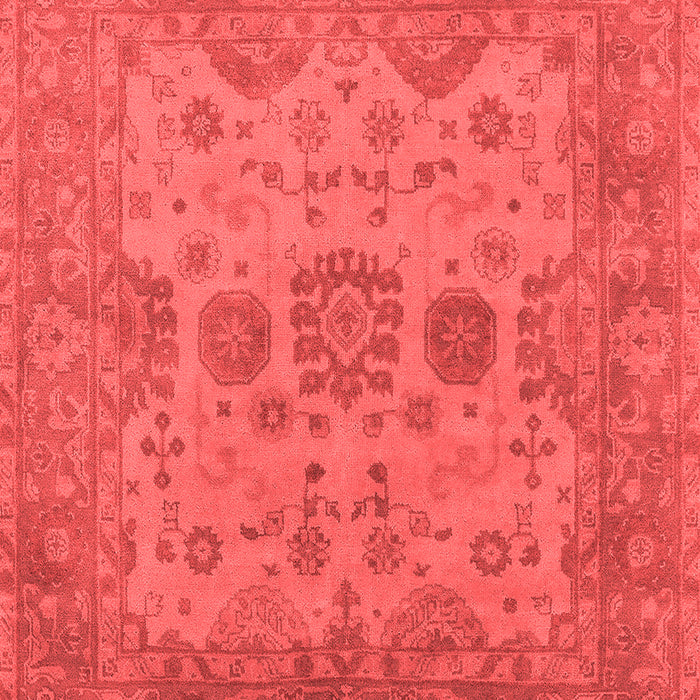 Machine Washable Oriental Red Industrial Rug, wshurb1626red