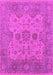 Machine Washable Oriental Pink Industrial Rug, wshurb1626pnk