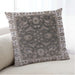 Lifestyle Image of Mid-Century Modern Urban Square Coffee Brown Throw Pillow, 18 inch by 18 inch, pwurb1627