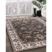 Mid-Century Modern Coffee Brown Oriental Rug, urb1627