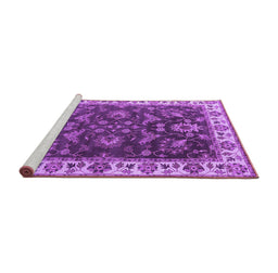 Sideview of Machine Washable Oriental Purple Industrial Area Rugs, wshurb1627pur