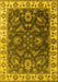 Oriental Yellow Industrial Rug, urb1627yw