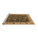 Sideview of Machine Washable Oriental Brown Industrial Rug, wshurb1627brn