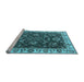 Sideview of Machine Washable Oriental Light Blue Industrial Rug, wshurb1627lblu