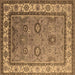 Square Oriental Brown Industrial Rug, urb1628brn