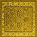 Square Oriental Yellow Industrial Rug, urb1628yw