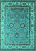 Oriental Turquoise Industrial Rug, urb1628turq