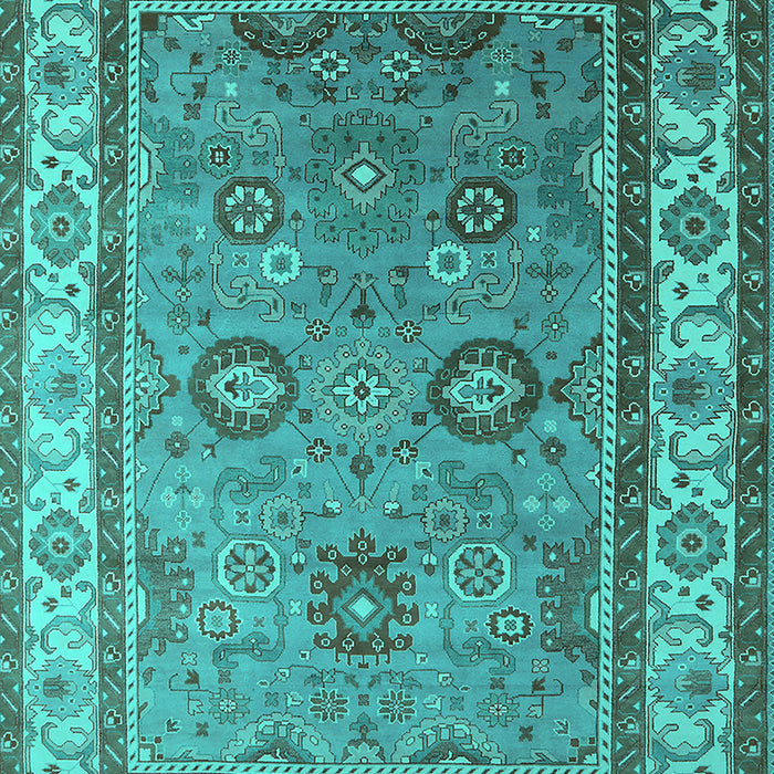 Oriental Turquoise Industrial Rug, urb1628turq