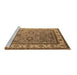 Sideview of Machine Washable Oriental Brown Industrial Rug, wshurb1628brn