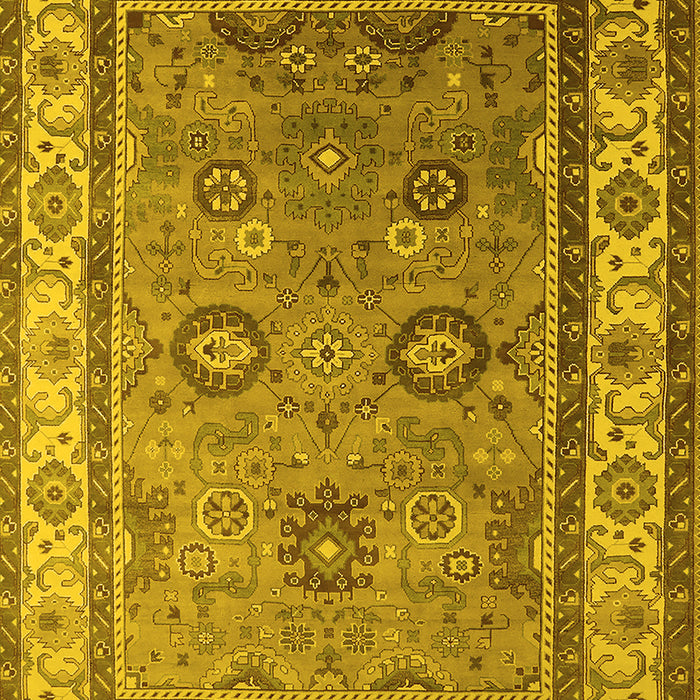 Oriental Yellow Industrial Rug, urb1628yw