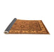 Sideview of Oriental Orange Industrial Rug, urb1628org