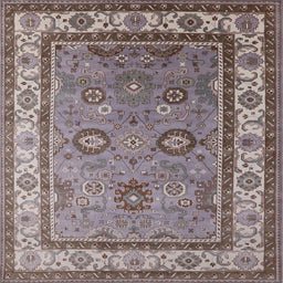 Square Machine Washable Industrial Modern Dark Gray Rug, wshurb1628