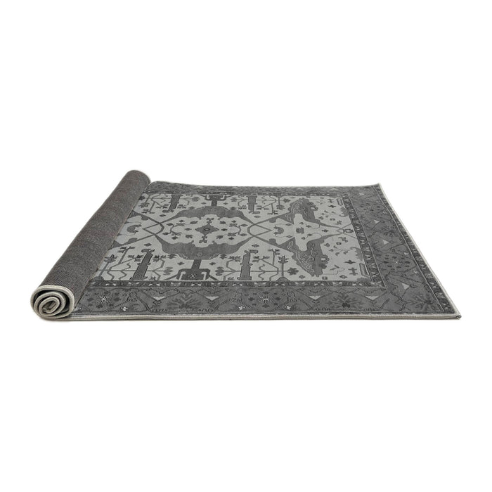 Sideview of Oriental Gray Industrial Rug, urb1629gry