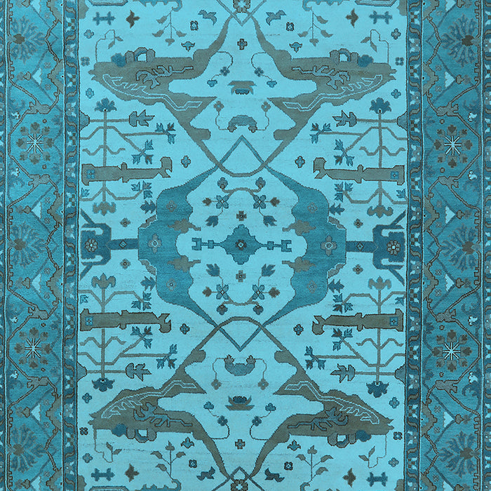 Oriental Light Blue Industrial Rug, urb1629lblu