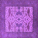 Square Oriental Purple Industrial Rug, urb1629pur