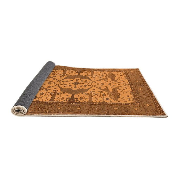 Sideview of Oriental Orange Industrial Rug, urb1629org