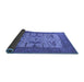 Sideview of Oriental Blue Industrial Rug, urb1629blu