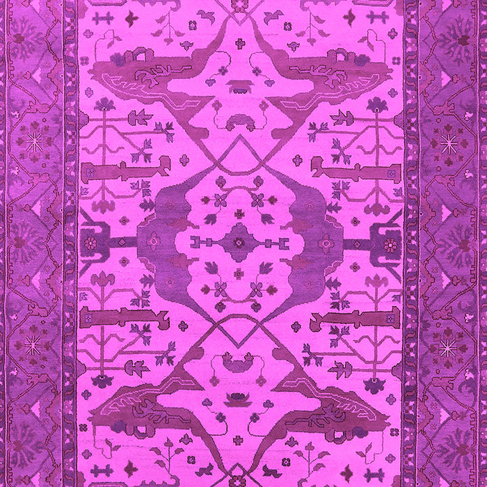 Machine Washable Oriental Pink Industrial Rug, wshurb1629pnk