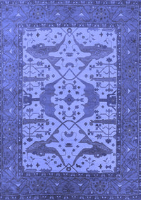 Oriental Blue Industrial Rug, urb1629blu