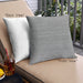 Front View of Mid-Century Modern Urban Square Cloud Gray Throw Pillow, 18 inch by 18 inch, pwurb162