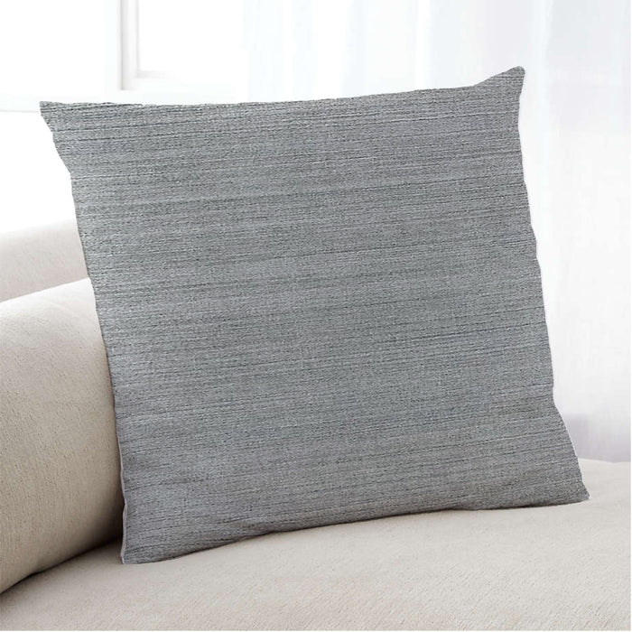 Lifestyle Image of Mid-Century Modern Urban Square Cloud Gray Throw Pillow, 18 inch by 18 inch, pwurb162
