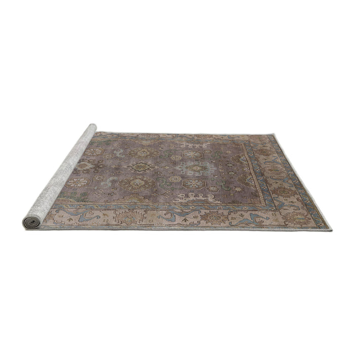 Sideview of Machine Washable Industrial Modern Puce Purple Rug, wshurb1630